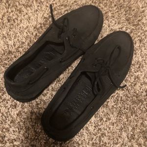 Men’s black Sperrys Size 10.5